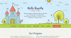 Desktop Screenshot of kidskastlechildcare.com